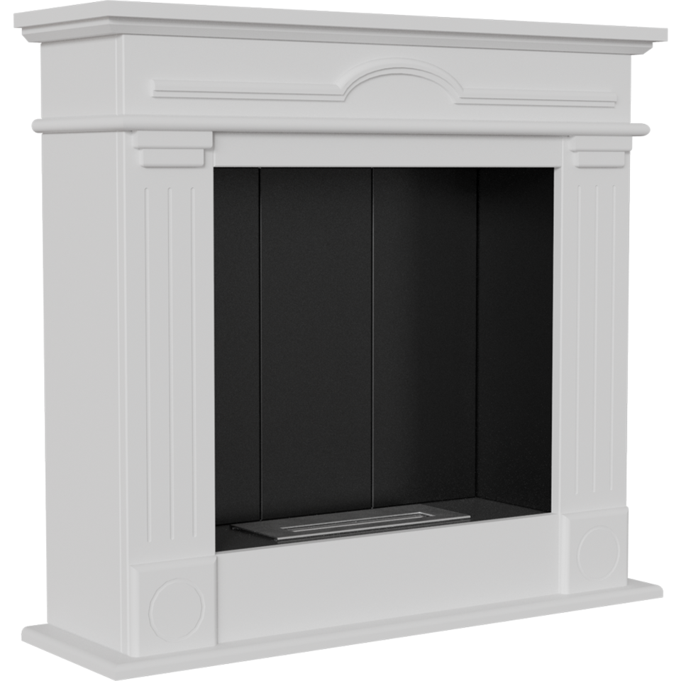 Kratki Biokamin December P Modell + Verkleidung | weiß | DECEMBER/P/TUV