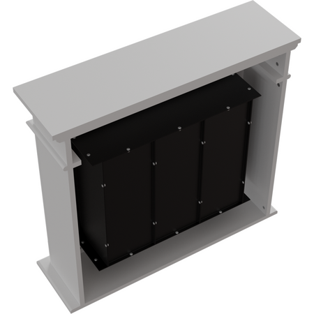 Kratki Biokamin December P Modell + Verkleidung | weiß | DECEMBER/P/TUV