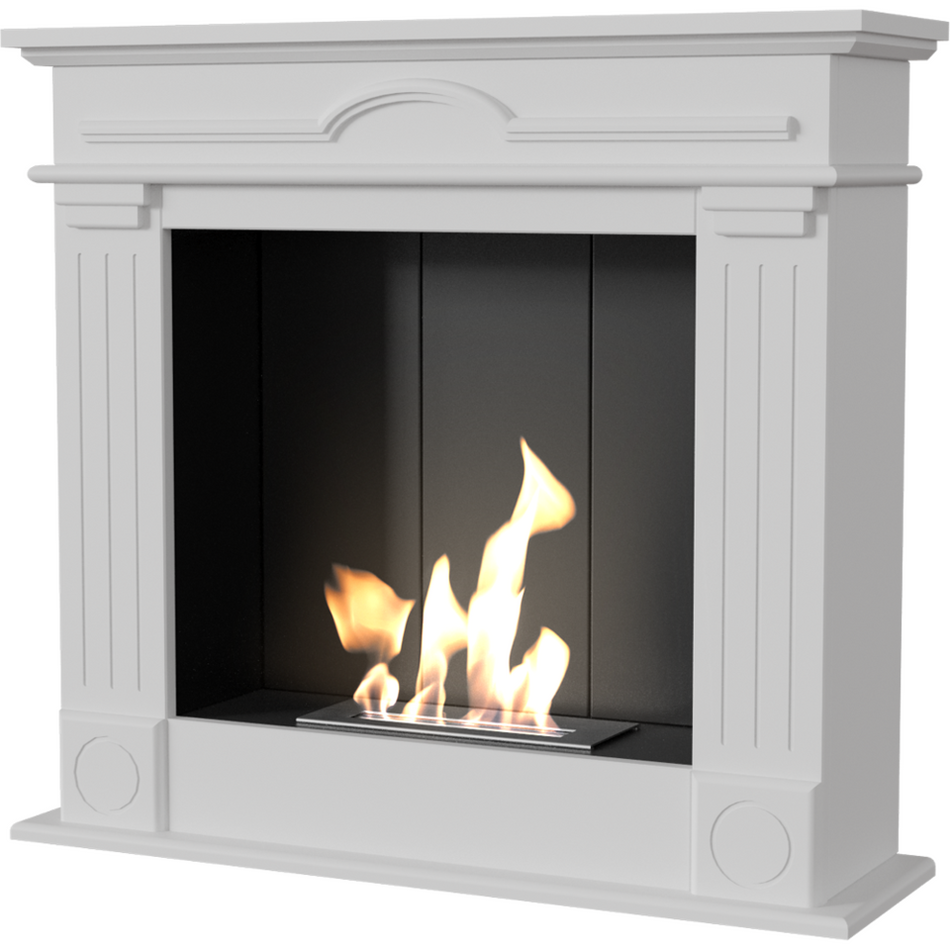Kratki Biokamin December P Modell + Verkleidung | weiß | DECEMBER/P/TUV