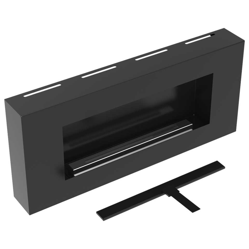 Kratki Biokamin Delta Flat | schwarz | DELTA/FLAT/TUV