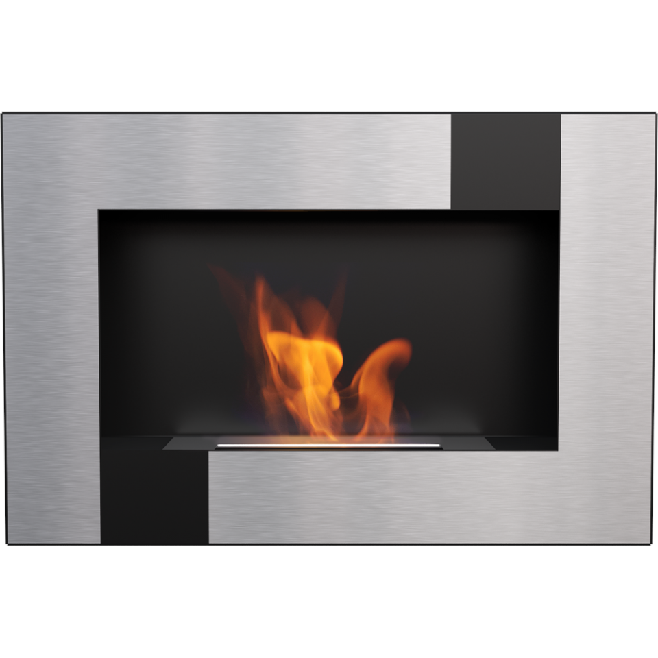 Kratki Biokamin Delta | schwarz Quadrat | DELTA/CZARNY/QUBE/TUV 