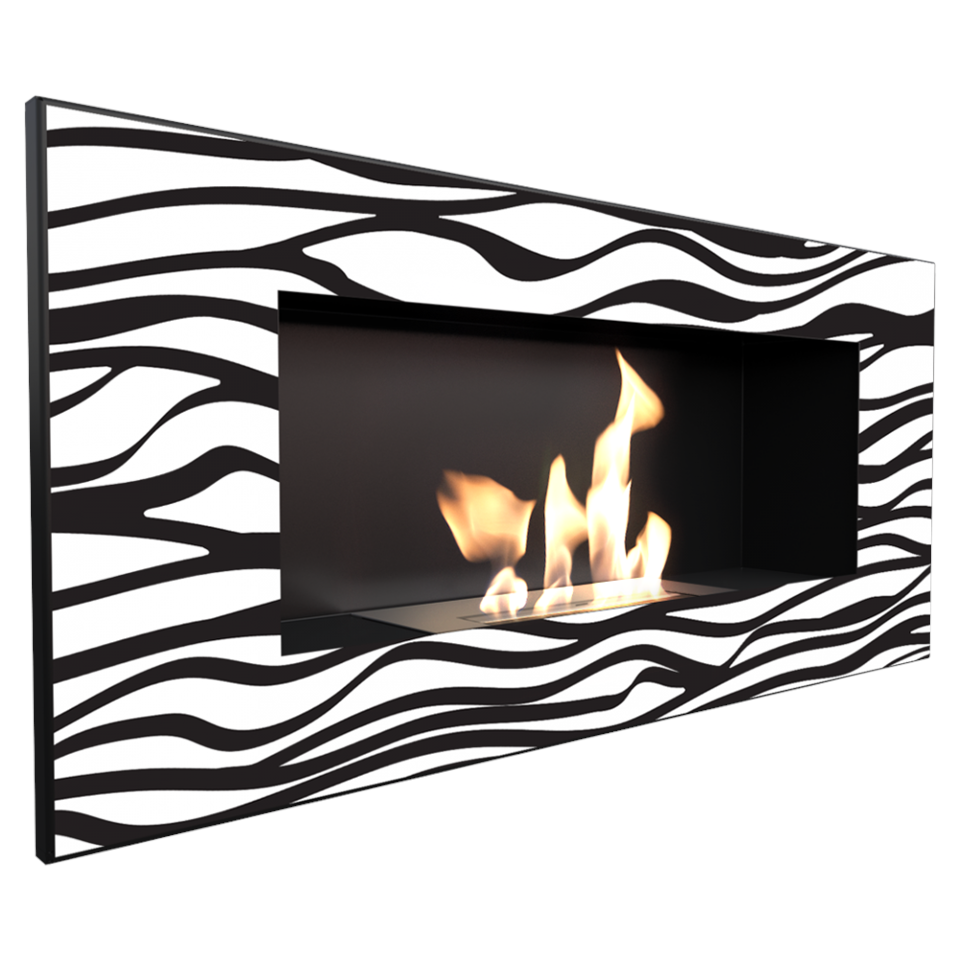 Kratki Biokamin Delta 2 | Zebra | DELTA2/CZARNY/ZEBRA/TUV