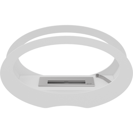 Kratki ovaler Biokamin / Tischkamin Echo | weiß | ECHO/BIALY/TUV