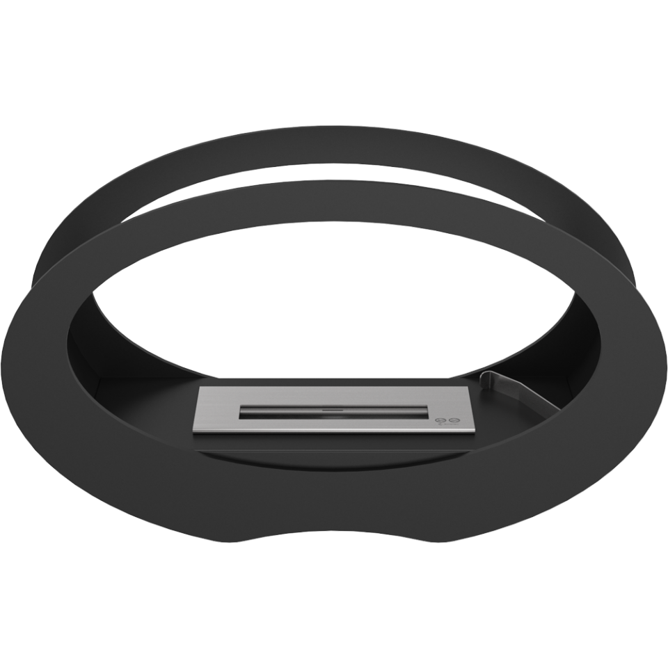 Kratki ovaler Biokamin / Tischkamin Echo | schwarz | ECHO/CZARNY/TUV