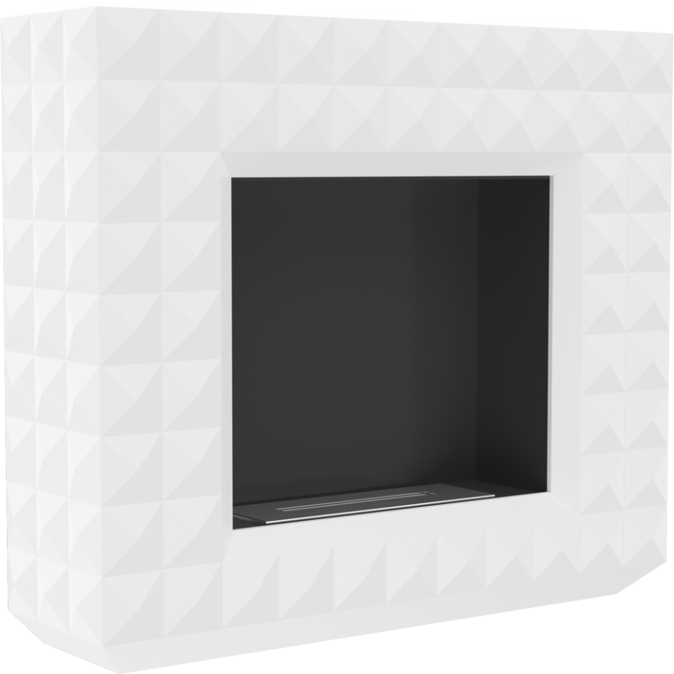 Kratki Biokamin Egzul + Verkleidung | weiß | EGZUL/TUV