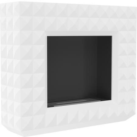 Kratki Biokamin Egzul + Verkleidung | weiß | EGZUL/TUV