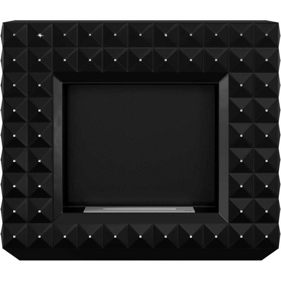 Kratki Biokamin Egzul Swarovski | schwarz matt | EGZUL/BLACK/SV/TUV