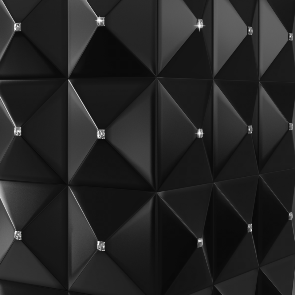 Kratki Biokamin Egzul Swarovski | schwarz matt | EGZUL/BLACK/SV/TUV - Farbansicht