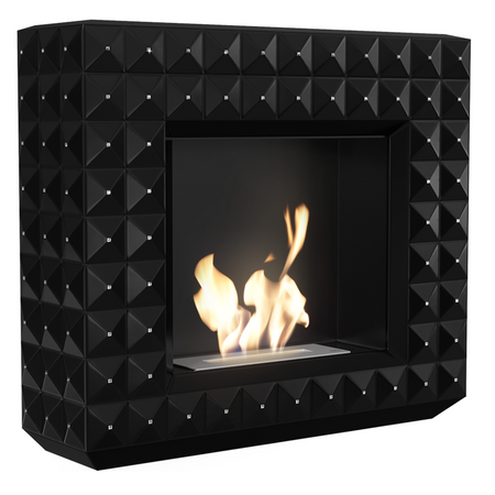 Kratki Biokamin Egzul Swarovski | schwarz matt | EGZUL/BLACK/SV/TUV ➔ Klimaworld