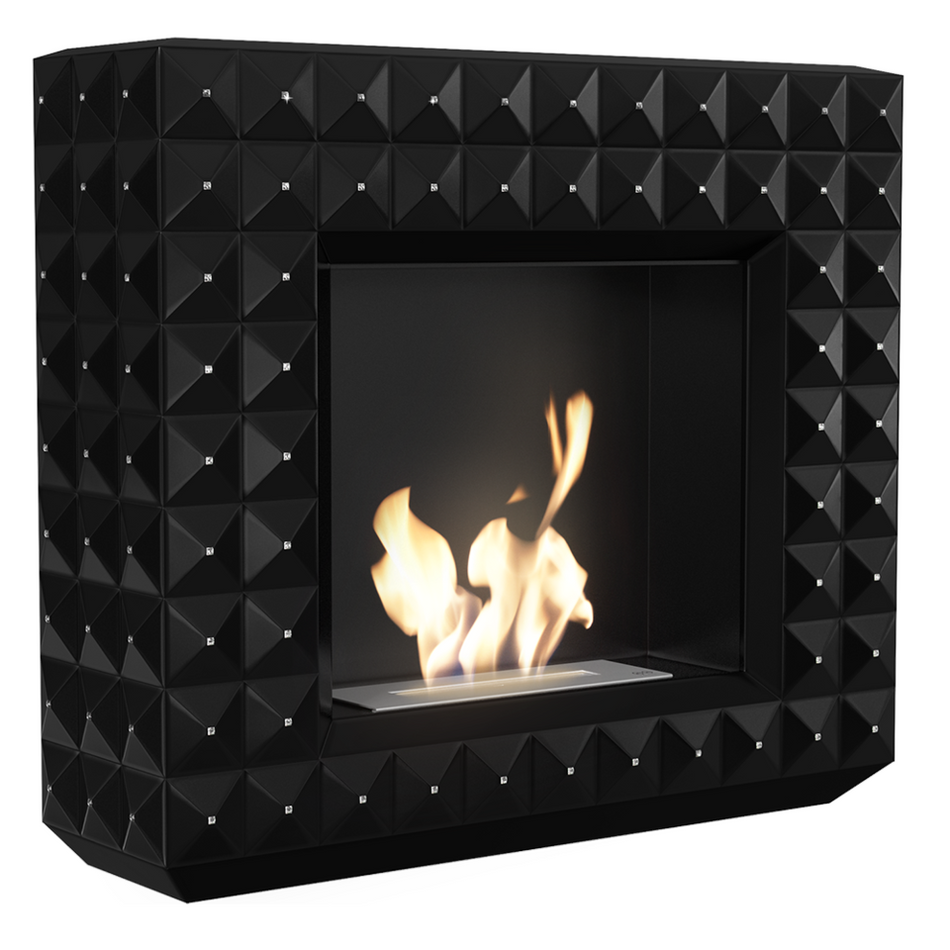 Kratki Biokamin Egzul Swarovski | schwarz matt | EGZUL/BLACK/SV/TUV ➔ Klimaworld