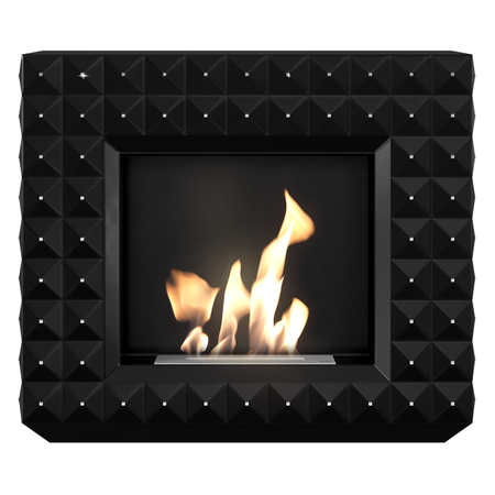 Kratki Biokamin Egzul Swarovski | schwarz matt | EGZUL/BLACK/SV/TUV