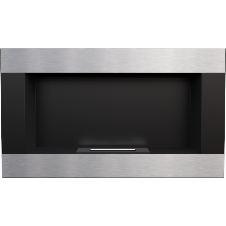 Kratki Biokamin Golf | schwarz silber | GOLF/CZARNY/HORIZONTAL/TUV