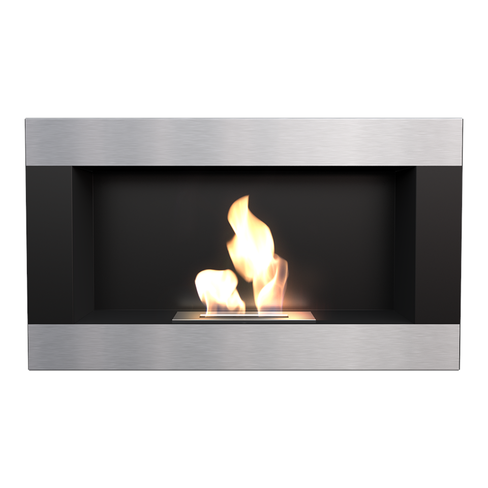 Kratki Biokamin Golf | schwarz silber | GOLF/CZARNY/HORIZONTAL/TUV