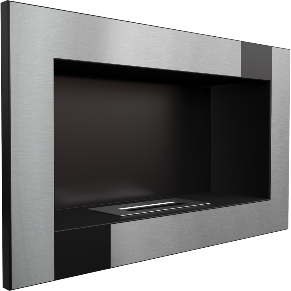 Kratki Biokamin Golf | schwarz silber | GOLF/CZARNY/QUBE/TUV