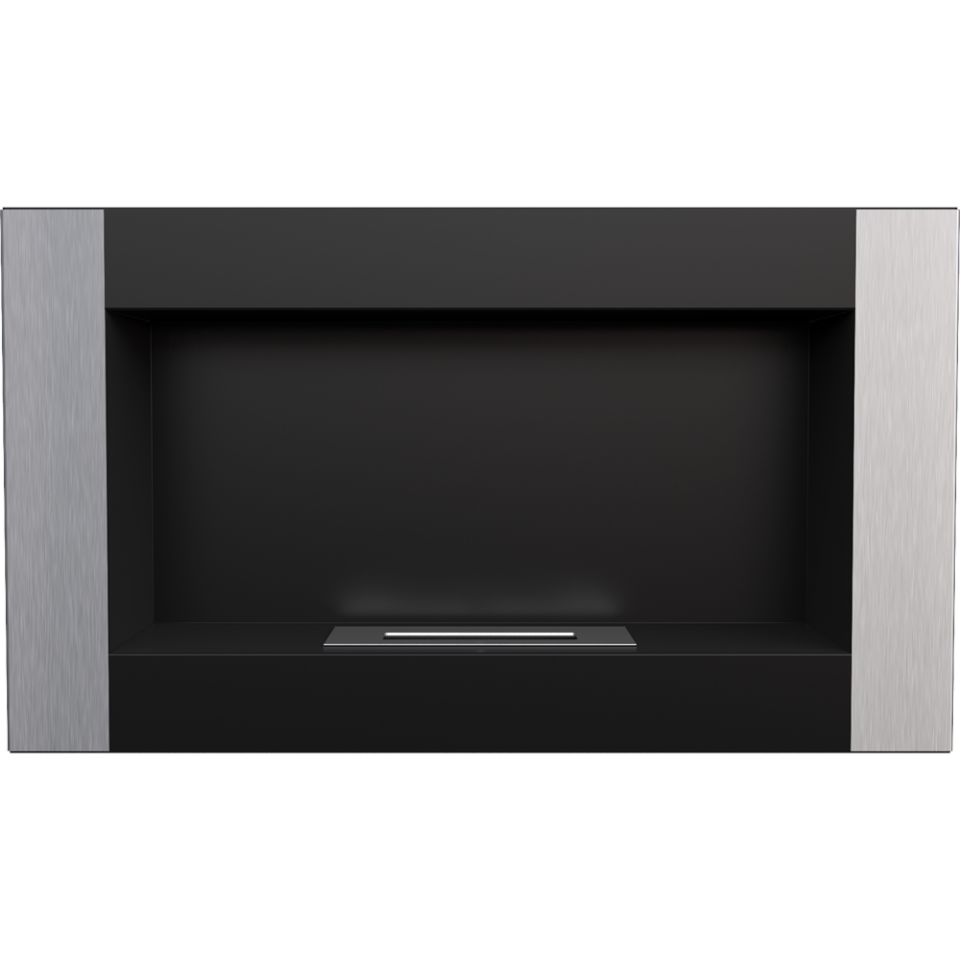 Kratki Biokamin Golf | schwarz silber | GOLF/CZARNY/VERTICAL/TUV