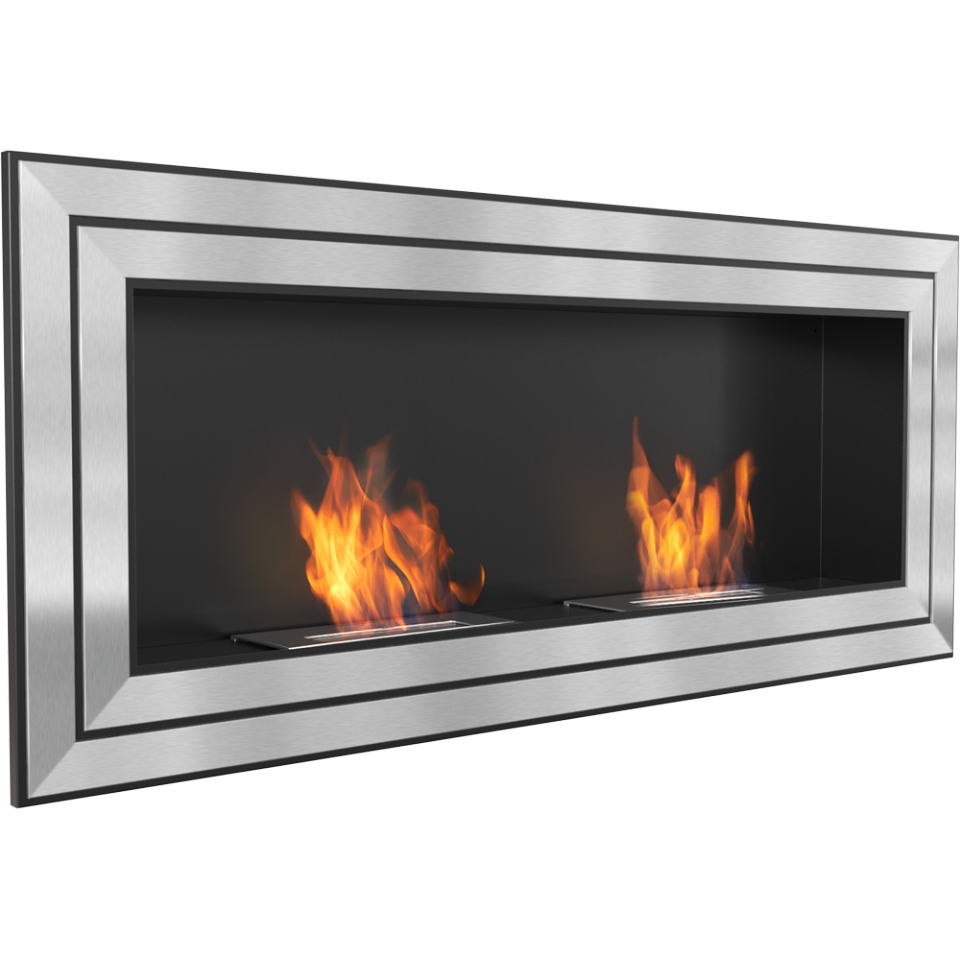 Kratki Biokamin Wandkamin Juliet 1500 | silber | JULIET/1500/TUV ➔ Klimaworld.com