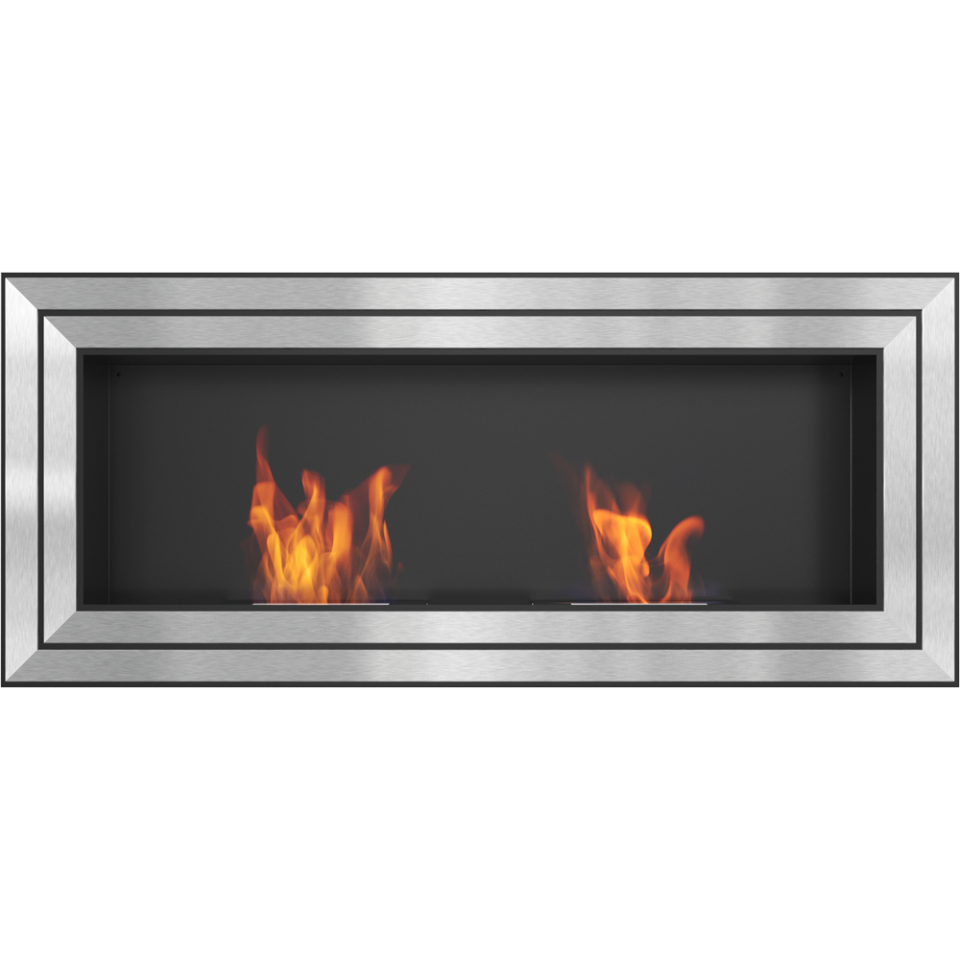 Kratki Biokamin Wandkamin Juliet 1500 | silber | JULIET/1500/TUV