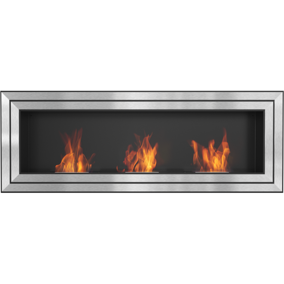 Kratki Biokamin Wandkamin Juliet 1800 | silber | JULIET/1800/TUV