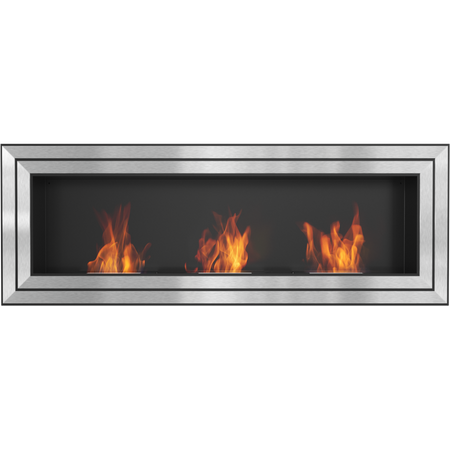 Kratki Biokamin Wandkamin Juliet 1800 | silber | JULIET/1800/TUV