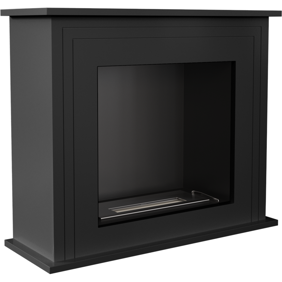 Kratki Biokamin June + Verkleidung | schwarz | JUNE/CZARNY/TUV