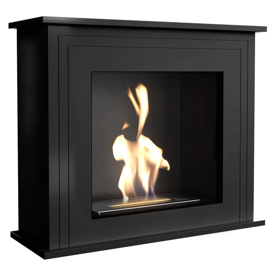 Kratki Biokamin June + Verkleidung | schwarz | JUNE/CZARNY/TUV