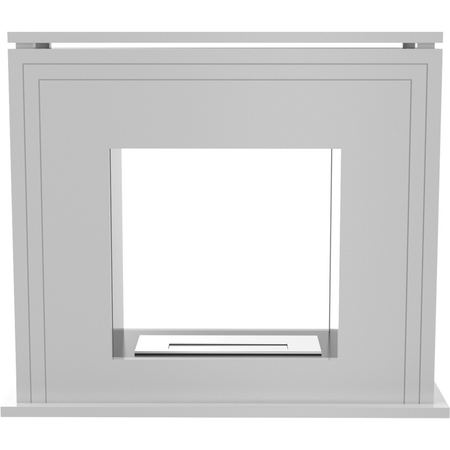 Kratki Biokamin June Tunnel + Verkleidung | weiß | JUNE/T/TUV