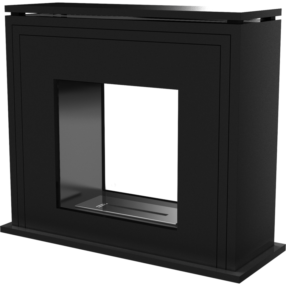 Kratki Biokamin June Tunnel +Verkleidung | schwarz | JUNE/T/CZARNY/TUV
