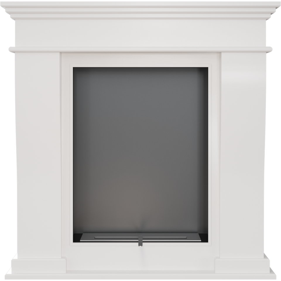 Kratki Biokamin Jupiter + Verkleidung | weiß | JUPITER/TUV