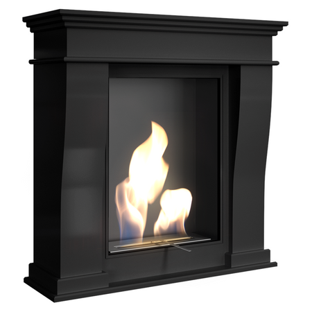 Kratki Biokamin Jupiter + Verkleidung | schwarz | JUPITER/CZARNY/TUV ➔ Klimaworld