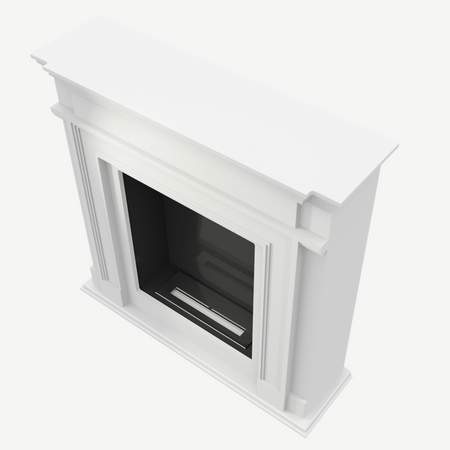 Kratki Biokamin Legionis + Verkleidung | weiß | LEGIONIS/TUV 