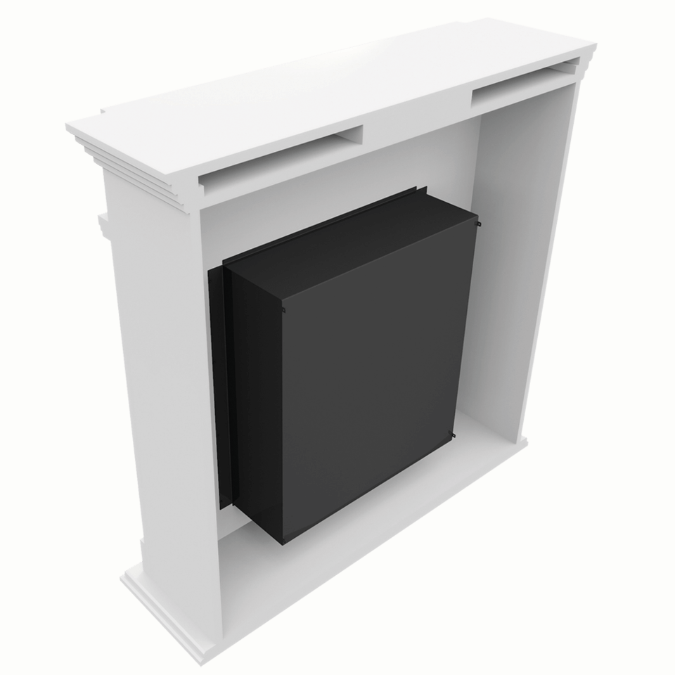 Kratki Biokamin Legionis + Verkleidung | weiß | LEGIONIS/TUV 