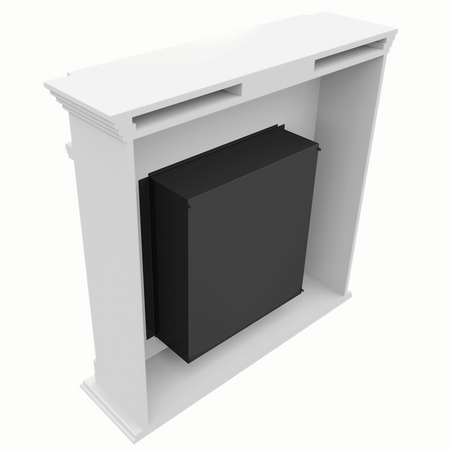 Kratki Biokamin Legionis + Verkleidung | weiß | LEGIONIS/TUV 