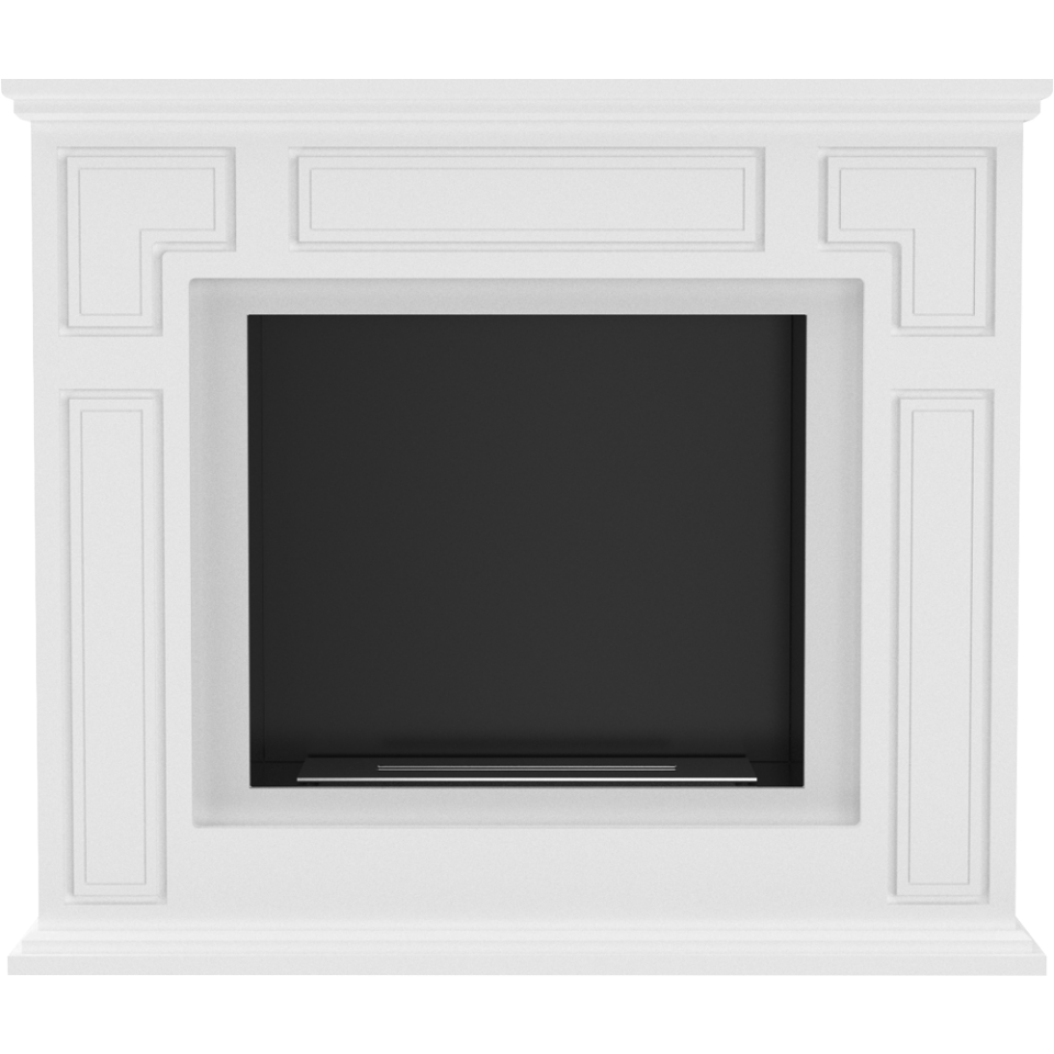 Kratki Biokamin March + Verkleidung | weiß | MARCH/TUV