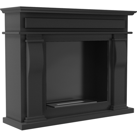 Kratki Biokamin October + Verkleidung | schwarz | OCTOBER/CZARNY/TUV