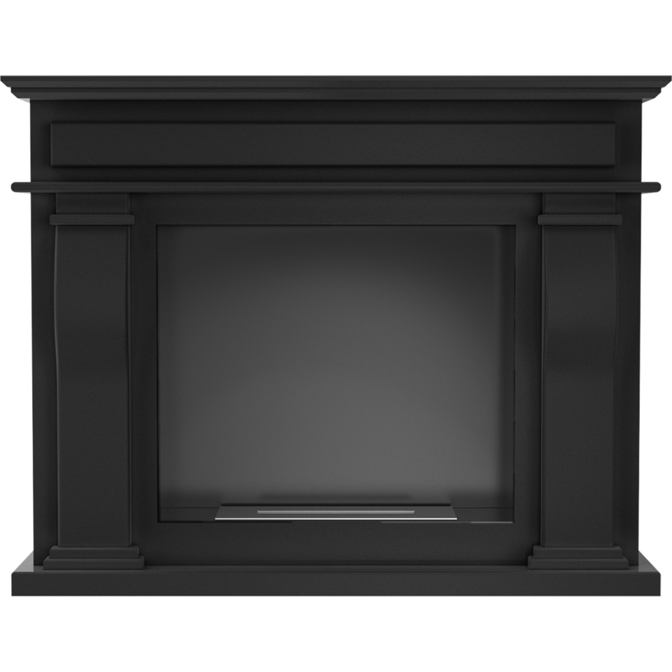 Kratki Biokamin October + Verkleidung | schwarz | OCTOBER/CZARNY/TUV