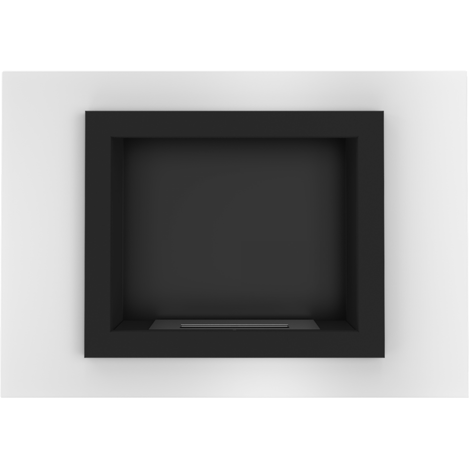 Kratki Biokamin / Wandkamin Oscar | weiß | OSCAR/BIALY/TUV