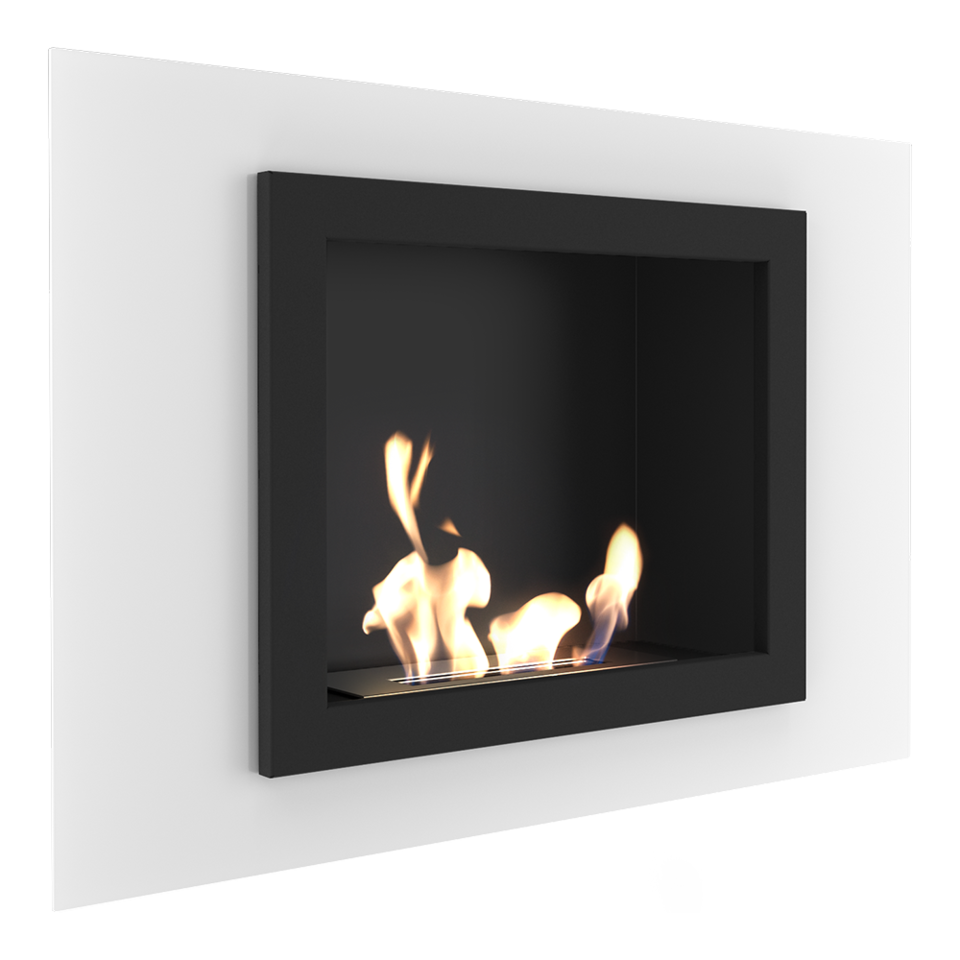 Kratki Biokamin / Wandkamin Oscar | weiß | OSCAR/BIALY/TUV ➔ Klimaworld.com