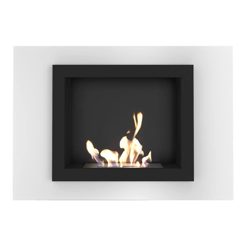 Kratki Biokamin / Wandkamin Oscar | weiß | OSCAR/BIALY/TUV