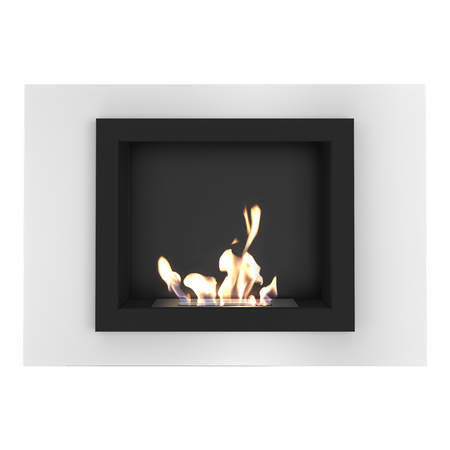 Kratki Biokamin / Wandkamin Oscar | weiß | OSCAR/BIALY/TUV