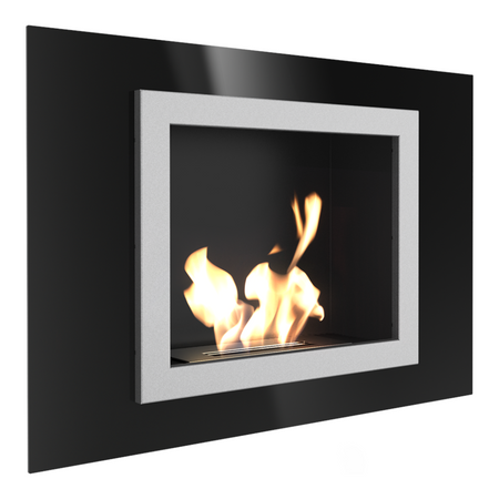 Kratki Biokamin / Wandkamin Oscar | schwarz | OSCAR/CZARNY/TUV ➔ Klimaworld.com