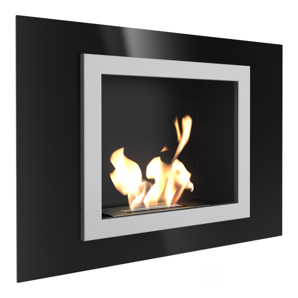 Kratki Biokamin / Wandkamin Oscar | schwarz | OSCAR/CZARNY/TUV ➔ Klimaworld.com