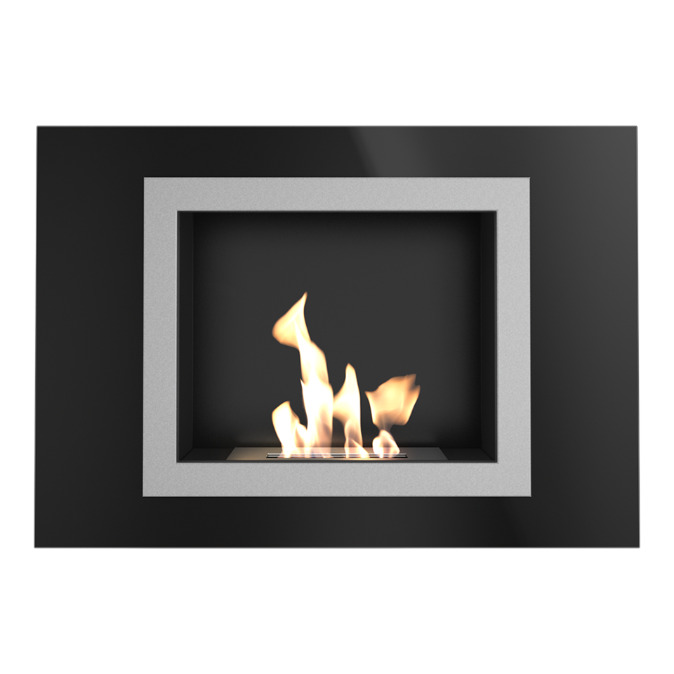 Kratki Biokamin / Wandkamin Oscar | schwarz | OSCAR/CZARNY/TUV
