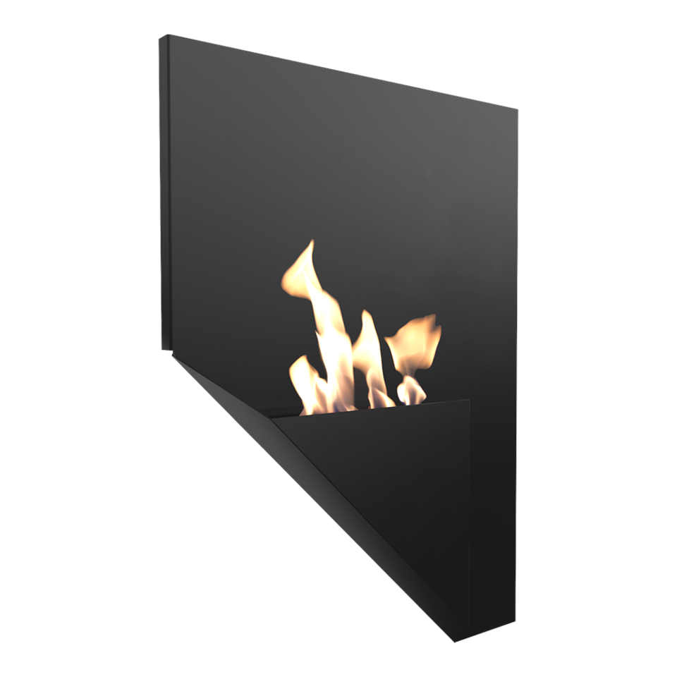 Kratki Biokamin / Wandkamin Papa | schwarz | PAPA/TUV