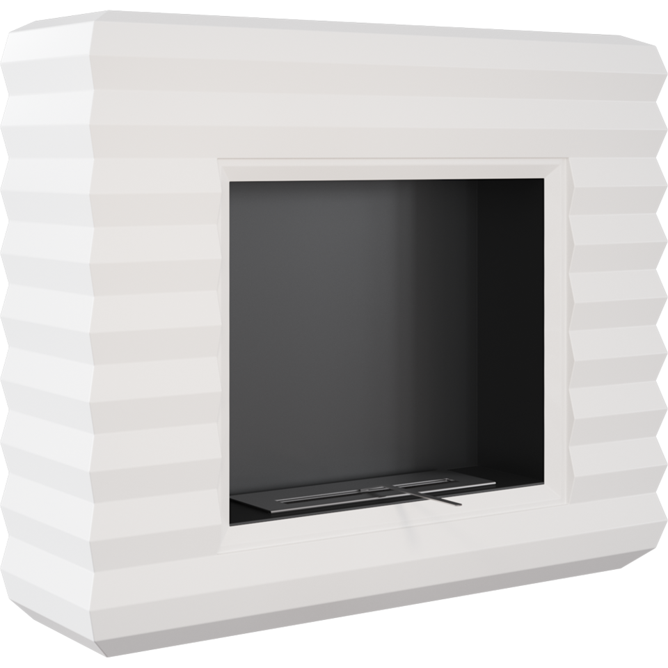 Kratki Biokamin Pinus + Verkleidung | weiß | PINUS/TUV