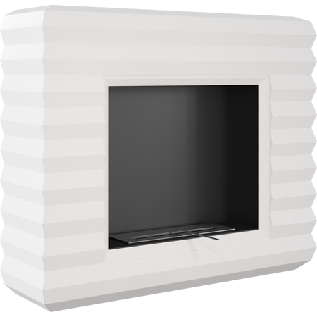 Kratki Biokamin Pinus + Verkleidung | weiß | PINUS/TUV