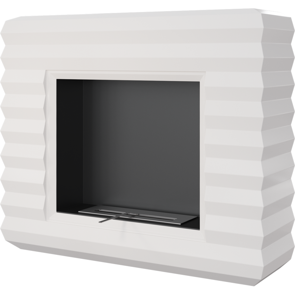 Kratki Biokamin Pinus + Verkleidung | weiß | PINUS/TUV