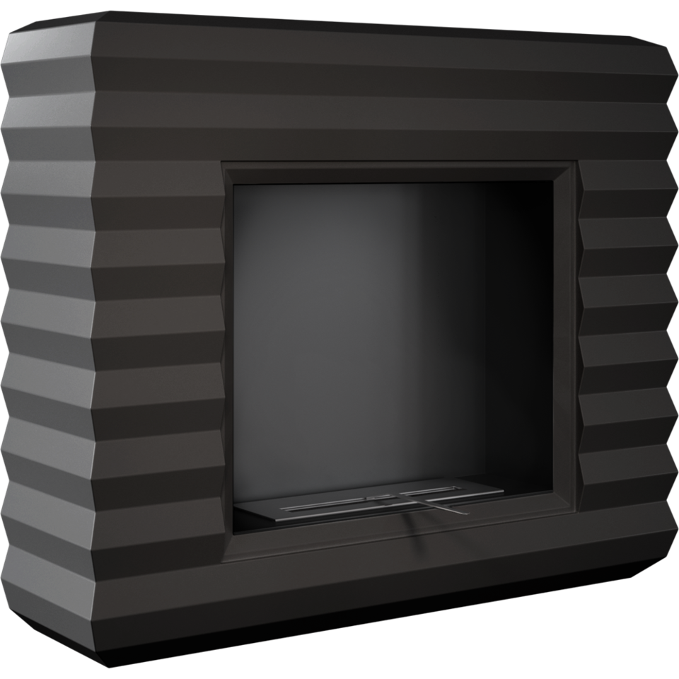 Kratki Biokamin Pinus + Verkleidung | schwarz | PINUS/CZARNY/TUV ➔ Klimaworld