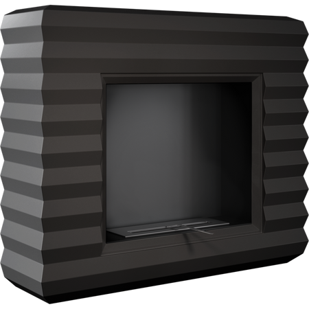 Kratki Biokamin Pinus + Verkleidung | schwarz | PINUS/CZARNY/TUV ➔ Klimaworld