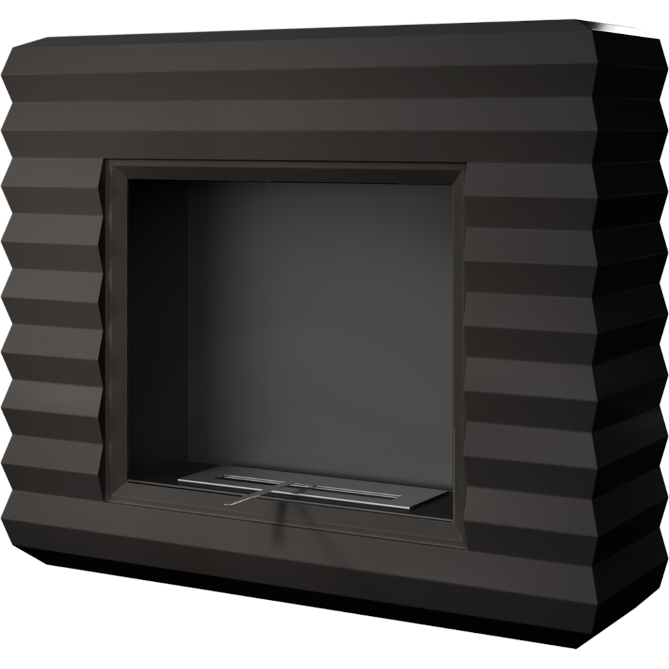 Kratki Biokamin Pinus + Verkleidung | schwarz | PINUS/CZARNY/TUV