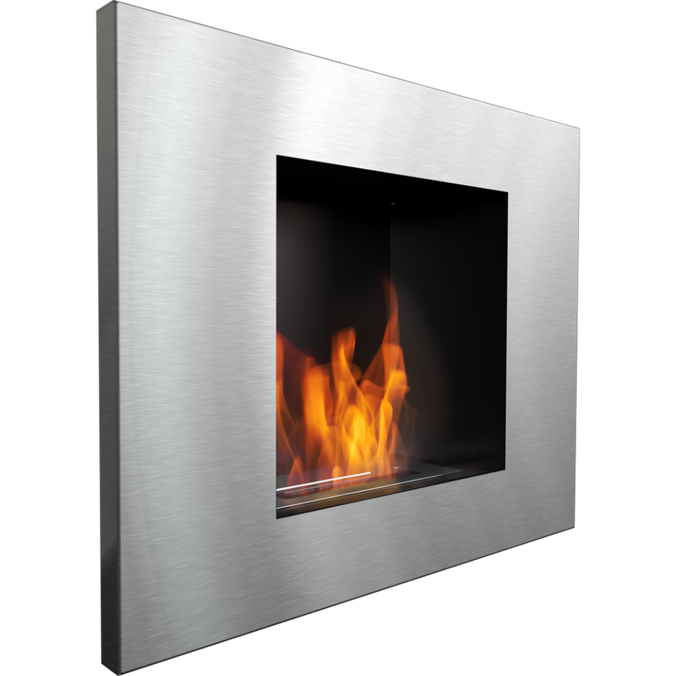 Kratki Biokamin Quat | Edelstahl geschliffen | QUAT/CZARNY/SZLIF/TUV